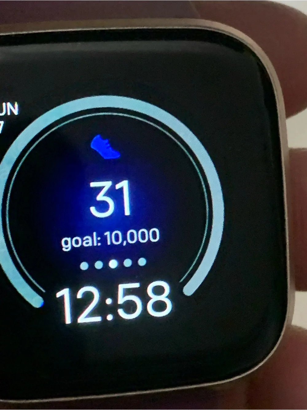 fitbit Versa 2 Plum Silicone Smartwatch with Rose Gold Case